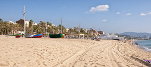 Imatge de la platja de Badalona