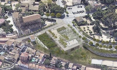 Nova plaça sobre l’aparcament del carrer Sant Cebrià (Imatge indicativa)