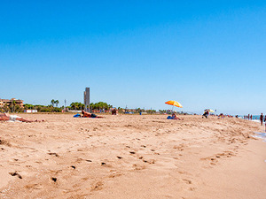 Imatge de la platja de Castelldefels