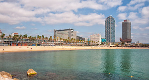 Imatge de la platja de Barcelona