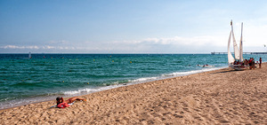 Imatge de la platja de Badalona