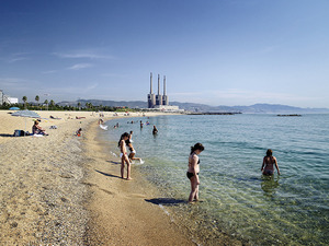 Imatge de les platges de Sant Adrià del Besòs